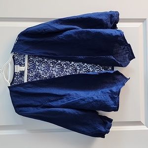 Chicos Linen Jacket - Size 2